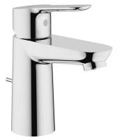 Смеситель для раковины Grohe Bau Edge Керамический картридж со сливным гарнитуром Хром (23328000) Смеситель для раковины Grohe Bau Edge Керамический картридж со сливным гарнитуром Хром (23328000)