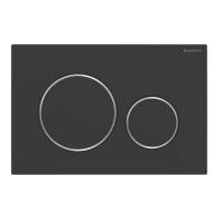 Кнопка смыва Geberit SIGMA 24.6х1.2х16.4 для инсталляции, пластик, цвет Черный (115882141)