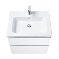 Модуль для раковины Roca THE GAP 600 мм, 2 ящика, белый глянец
