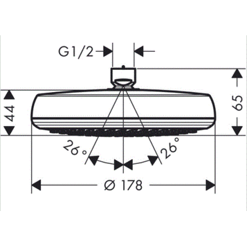 картинка 26577400 Верхний душ Crometta 160 1jet картинка 26577400 Верхний душ Crometta 160 1jet