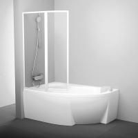 Шторка для ванны складная Ravak VSK2 Rosa 170х150 цвет профиля белый (76LB010041) Шторка для ванны складная Ravak VSK2 Rosa 170х150 цвет профиля белый (76LB010041)