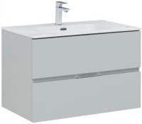 Тумба под раковину Aquanet Алвита New 80 2 ящика, серый Тумба под раковину Aquanet Алвита New 80 2 ящика, серый