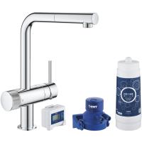 Смеситель для кухонной мойки Grohe Blue Pure Minta Керамический картридж, цвет Хром (30382000)