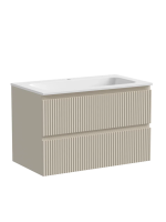 Тумба подвесная SANCOS Snob R 790х445х500, c двумя ящиками оснащенными доводчиками, Beige Soft , арт.SNR80CE Тумба подвесная SANCOS Snob R 790х445х500, c двумя ящиками оснащенными доводчиками, Beige Soft , арт.SNR80CE