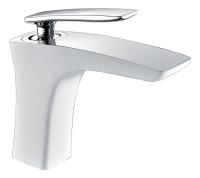 Смеситель для раковины Timo Helmi 4061/00-16F хром-белый Смеситель для раковины Timo Helmi 4061/00-16F хром-белый