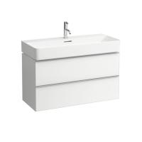 Подвесной шкафчик Laufen Space 935х385(410)х520мм, с двумя ящиками, цвет белый матовый
