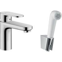 Смеситель для раковины с гигиеническим душем Hansgrohe Vernis Blend Керамический картридж Хром (71215000) Смеситель для раковины с гигиеническим душем Hansgrohe Vernis Blend Керамический картридж Хром (71215000)