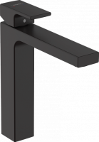 Смеситель для раковины Hansgrohe Vernis Shape Керамический картридж со сливным гарнитуром Черный (71562670)