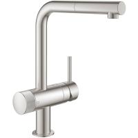 Смеситель для кухонной мойки Grohe Blue Pure Minta Керамический картридж, цвет Сталь (31721DC0) Смеситель для кухонной мойки Grohe Blue Pure Minta Керамический картридж, цвет Сталь (31721DC0)