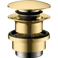 Набор для слива Hansgrohe push-open для раковины и биде, полированное золото (50100990) Набор для слива Hansgrohe push-open для раковины и биде, полированное золото (50100990)