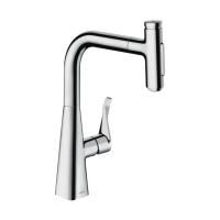 Смеситель для кухонной мойки Hansgrohe Metris Select Керамический картридж, цвет Хром (73817000) Смеситель для кухонной мойки Hansgrohe Metris Select Керамический картридж, цвет Хром (73817000)