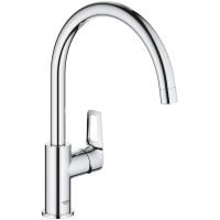 Смеситель для кухонной мойки Grohe BauLoop Керамический картридж, цвет Хром (31368001) Смеситель для кухонной мойки Grohe BauLoop Керамический картридж, цвет Хром (31368001)