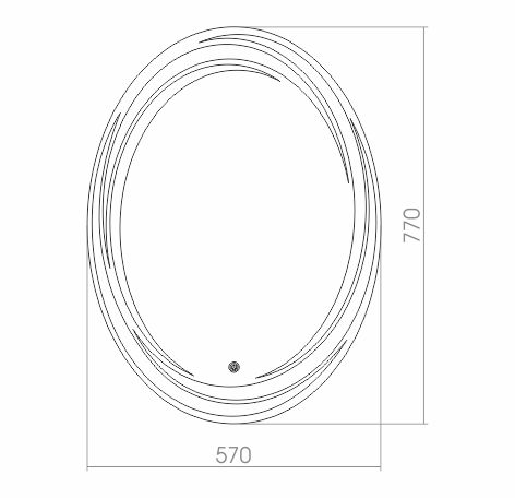 картинка Зеркало AZARIO Нормандия 570х770 LED-подсветка с диммером, сенсорный выключатель (ФР-00000936) картинка Зеркало AZARIO Нормандия 570х770 LED-подсветка с диммером, сенсорный выключатель (ФР-00000936)