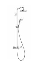 27351400 Croma Select S 180 2jet Showerpipe для ванны, белый/хром