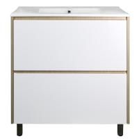 Комплект Тумба Стиль Stella 70/2Н 720х810х460 Дуб дымчатый/Белый, под раковину Leon 7506-70 (CS00076455) Комплект Тумба Стиль Stella 70/2Н 720х810х460 Дуб дымчатый/Белый, под раковину Leon 7506-70 (CS00076455)