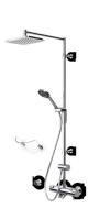 Термостатический смеситель для душа с верхним душем Oras Rain Shower Optima (7193U) Термостатический смеситель для душа с верхним душем Oras Rain Shower Optima (7193U)