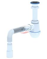 Сифон для раковины Ани Пласт 1 1/2"*40 с гибкой трубой 40х40 (A0115)