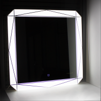 Зеркало "Лайн Led" 750х750 Зеркало "Лайн Led" 750х750