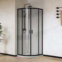 Душевой уголок City VSQ-5CT900CLB, 900*900, черный матовый, стекло прозрачное Душевой уголок City VSQ-5CT900CLB, 900*900, черный матовый, стекло прозрачное