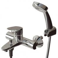 Смеситель для ванны Bravat Drop с коротким изливом и душевой лейкой Хром (F64898C-B) Смеситель для ванны Bravat Drop с коротким изливом и душевой лейкой Хром (F64898C-B)