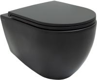Чаша подвесного унитаза Allen Brau Reality 4.32006.31 черный матовый Чаша подвесного унитаза Allen Brau Reality 4.32006.31 черный матовый