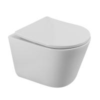 Унитаз подвесной безободковый со смывом TORNADO BelBagno FLAY-TOR BB053CH-TOR-FC+BB2031SC Унитаз подвесной безободковый со смывом TORNADO BelBagno FLAY-TOR BB053CH-TOR-FC+BB2031SC