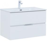 Тумба под раковину Aquanet Алвита New 80 2 ящика, белый матовый Тумба под раковину Aquanet Алвита New 80 2 ящика, белый матовый