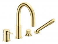 Смеситель на борт ванны Boheme Uno Gold 460-G Смеситель на борт ванны Boheme Uno Gold 460-G