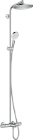 Душевая колонна Hansgrohe Crometta S 240 1jet с термостатом для ванны (27320000) Душевая колонна Hansgrohe Crometta S 240 1jet с термостатом для ванны (27320000)