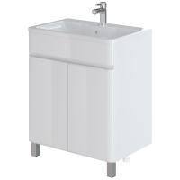 Комплект тумба напольная Итана Roberto 70 (700х453х850) с раковиной Adel 70, белый глянец (315239) Комплект тумба напольная Итана Roberto 70 (700х453х850) с раковиной Adel 70, белый глянец (315239)