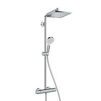 Душевая колонна Hansgrohe Crometta E внешнего монтажа с термостатом 120,1 см с верхней лейкой 24х24 см (27281000) Душевая колонна Hansgrohe Crometta E внешнего монтажа с термостатом 120,1 см с верхней лейкой 24х24 см (27281000)