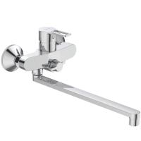 BA400AA VIDIMA HYPE Настенный смеситель для ванны/душа с керамическим переключателем, с длинным изливом 320 мм, керамический картридж 35 мм BA400AA VIDIMA HYPE Настенный смеситель для ванны/душа с керамическим переключателем, с длинным изливом 320 мм, керамический картридж 35 мм