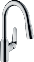 Смеситель для кухонной мойки Hansgrohe Focus Керамический картридж, цвет Хром (71801000) Смеситель для кухонной мойки Hansgrohe Focus Керамический картридж, цвет Хром (71801000)