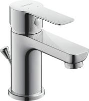 Смеситель для раковины Duravit Керамический картридж со сливным гарнитуром Хром (A11010001010) Смеситель для раковины Duravit Керамический картридж со сливным гарнитуром Хром (A11010001010)