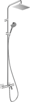 ДУШЕВАЯ СИСТЕМА HANSGROHE VERNIS SHAPE SHOWERPIPE 230 1JET ECOSMART С ТЕРМОСТАТОМ ДЛЯ ВАННЫ 26098000 ХРОМ