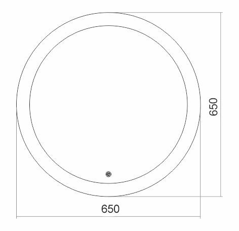 картинка Зеркало AZARIO Перла d650 c подсветкой и диммером, сенсорный выключатель (ФР-1534) картинка Зеркало AZARIO Перла d650 c подсветкой и диммером, сенсорный выключатель (ФР-1534)
