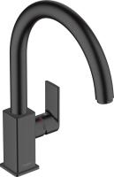 Смеситель для кухонной мойки Hansgrohe Vernis Shape Керамический картридж, цвет Черный (71871670)