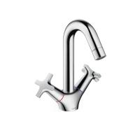 Смеситель для раковины Hansgrohe Logis Керамическая кран-букса со сливным гарнитуром (71270000) Смеситель для раковины Hansgrohe Logis Керамическая кран-букса со сливным гарнитуром (71270000)