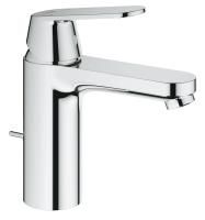 Смеситель для раковины Grohe Eurosmart New Керамический картридж со сливным гарнитуром Хром (23325000)