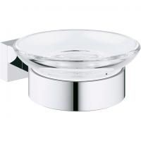 Мыльница Grohe Essentials Cube Подвесной монтаж, Хром (40754001) Мыльница Grohe Essentials Cube Подвесной монтаж, Хром (40754001)