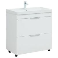Тумба под раковину Aquanet Ирис new 815 белый глянец (1 ящик, 2 дверцы) Тумба под раковину Aquanet Ирис new 815 белый глянец (1 ящик, 2 дверцы)