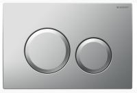 Кнопка смыва Geberit Delta 24.6х2.3х16.4 для инсталляции, пластик, цвет Хром матовый (115127461)
