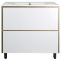 Комплект Тумба Стиль Stella 80/2Н 810х810х460 Дуб дымчатый/Белый, под раковину Leon 7506-80 (CS00076456) Комплект Тумба Стиль Stella 80/2Н 810х810х460 Дуб дымчатый/Белый, под раковину Leon 7506-80 (CS00076456)