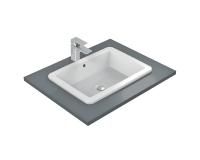 Раковина встраиваемая сверху Ideal Standard STRADA 59.5х44х17, фаянс, цвет Белый (K078001)