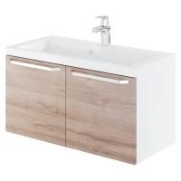 Комплект тумба подвесная Nature 80 (792х378х437) с раковиной Natella 80 цвет Дуб (396901) Комплект тумба подвесная Nature 80 (792х378х437) с раковиной Natella 80 цвет Дуб (396901)