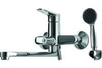 Смеситель для ванны Bravat Eco F6111147C-LB с длинным изливом, шлангом 150 см и душевой лейкой Хром (F6111147C-LB) Смеситель для ванны Bravat Eco F6111147C-LB с длинным изливом, шлангом 150 см и душевой лейкой Хром (F6111147C-LB)