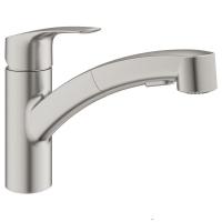 Смеситель для кухонной мойки Grohe Eurosmart New Керамический картридж, цвет Сталь (30305DC1)