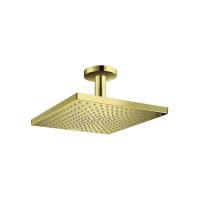 Верхний душ Hansgrohe Raindance E 300 1jet, с потолочным подсоединением, полированное золото Верхний душ Hansgrohe Raindance E 300 1jet, с потолочным подсоединением, полированное золото
