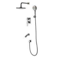 Смеситель Lemark Bronx LM3722GM для ванны и душа, встраиваемый Смеситель Lemark Bronx LM3722GM для ванны и душа, встраиваемый