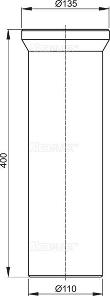 картинка Насадка для унитаза Alcadrain 400 мм (A91-400) картинка Насадка для унитаза Alcadrain 400 мм (A91-400)